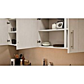 Respekta Premium Composición de cocina (Ancho: 220 cm, Con dispositivos eléctricos, Réplica de alerce blanco)