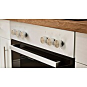 Respekta Premium Composición de cocina (Ancho: 300 cm, Con dispositivos eléctricos, Réplica de alerce blanco)
