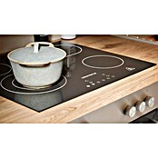 Respekta Premium Composición de cocina (Ancho: 220 cm, Con dispositivos eléctricos, Réplica de alerce blanco)