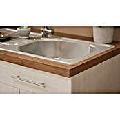 Respekta Premium Composición de cocina (Ancho: 310 cm, Con dispositivos eléctricos, Réplica de alerce blanco)