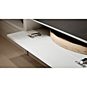 Respekta Premium Composición de cocina (Ancho: 220 cm, Con dispositivos eléctricos, Réplica de alerce blanco)