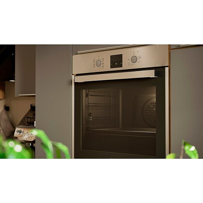 BAUHAUS Cocina esquinera Marleen (An x Pr: 370 x 170 cm, Gris, Mate, Color del cuerpo: Marrón, Con electrodomésticos) | BAUHAUS