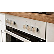 Respekta Premium Composición de cocina (Ancho: 280 cm, Con dispositivos eléctricos, Réplica de alerce blanco)