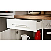Respekta Premium Composición de cocina (Ancho: 280 cm, Con dispositivos eléctricos, Réplica de alerce blanco)