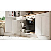 Respekta Premium Composición de cocina (Ancho: 280 cm, Con dispositivos eléctricos, Réplica de alerce blanco)