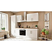 Respekta Premium Keukenblok (Breedte: 270 cm, Met elektrische apparatuur, Witte lariks-look)