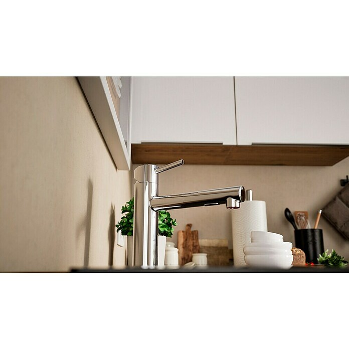 Grohe Concetto Spültischarmatur (Chrom, Glänzend, Ausziehbare Dual-Spülbrause)