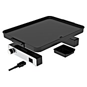 Plancha-Grill Elektro (Grillfläche (B x T): 40 x 30 cm, 1,8 kW, Schwarz/Grau) | BAUHAUS