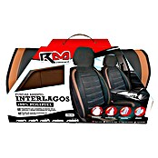 Rolmovil Funda para asientos de coche Interlagos (Negro/Marrón, Polipiel) | BAUHAUS