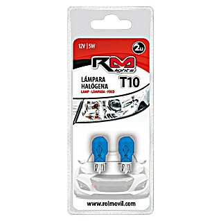 Rolmovil Lights Bombilla halógena para faro Wedge Control (5 W, 12 V, W2.1x9.5d, Azul, 2 ud.)