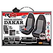 Rolmovil Confort Funda para asientos de coche Dakar (Negro/Gris, Poliéster, Apto para: Asientos delanteros) | BAUHAUS