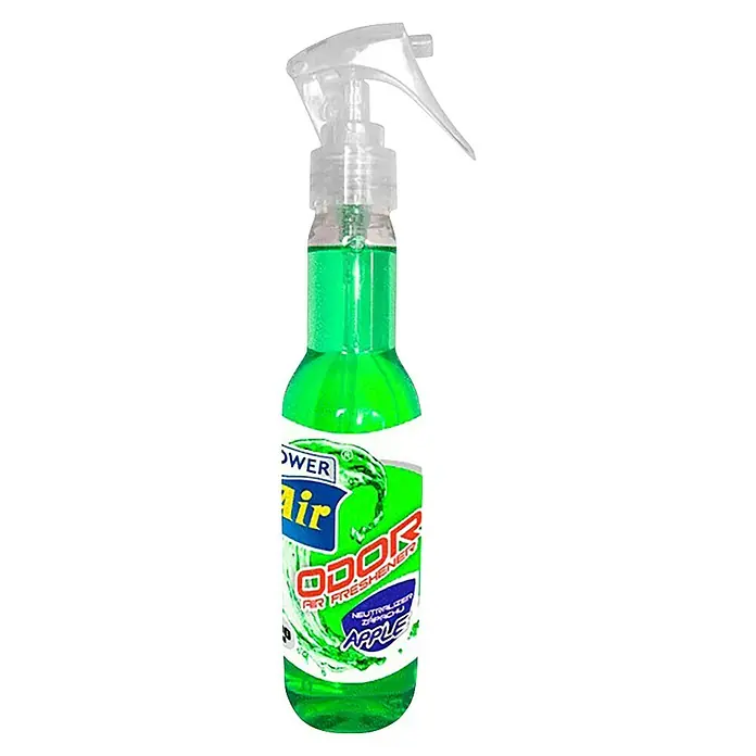 Rolmovil Ambientador de coche Power Air Breeze - Manzana, Verde, 190 ml - Spray ambientador con aroma a manzana. Ideal para crear un ambiente agradable.