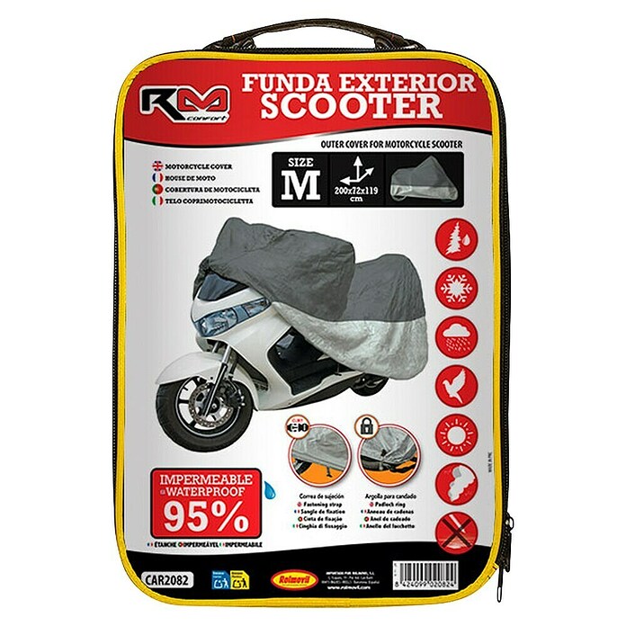 Rolmovil Funda para motocicleta (200 x 72 x 119 cm, Gris) | BAUHAUS