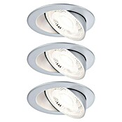 Paulmann Foco LED empotrable Aumus (Blanco cálido, Diámetro: 10,5 cm, Cromo, 3 ud.) | BAUHAUS