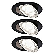 Paulmann LED-Einbauspot (Warmweiß, Durchmesser: 10,5 cm, Schwarz, 3 Stk.) | BAUHAUS