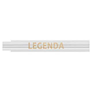 Heka Zidarski metar (Duljina: 2 m, Bijela, Natpis: Legenda)
