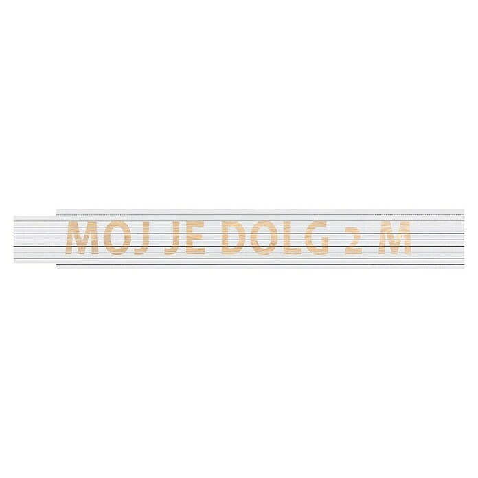 Heka Zložljivi meter  (Dolžina: 2 m, Bela, Natis: MOJ JE DOLG 2 M) | Zložljivi metri | Merilna orodja | Orodja in stroji | Izdelki | BAUHAUS