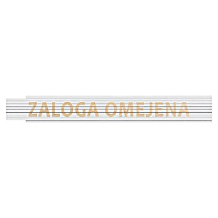 Heka Zložljivi meter (Dolžina: 2 m, Bela, Natis: ZALOGA OMEJENA)