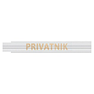 Heka Zidarski metar (Duljina: 2 m, Bijela, Natpis: Privatnik)