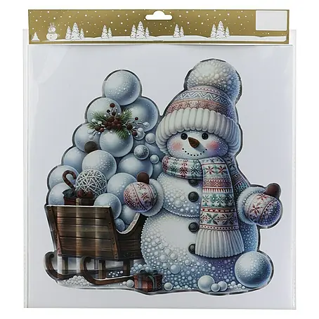 Geroma  Fensteraufkleber Schneemann