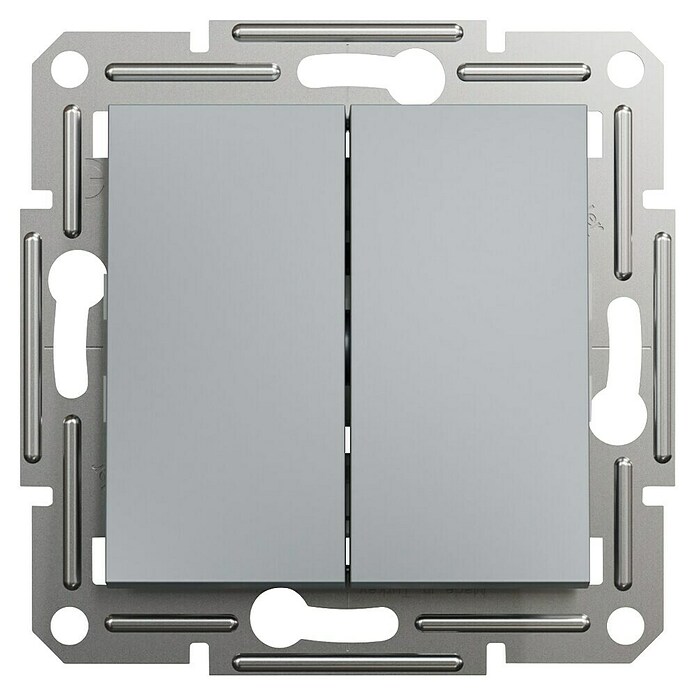 Schneider Electric Asfora Preklopno stikalo  (2-krat, Siva, Plastika) | 3211 - Markenschalter innen UP | CBCA - Markenschalter | CBC - Schalterserien | CB - Elektroinstallation | C - Elektro | BAUHAUS