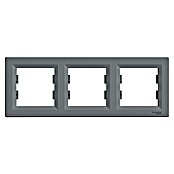 Schneider Electric Asfora Pokrivni okvir  (Siva, Izvedba stikalnega programa: 3-krat, Plastika) | 3211 - Markenschalter innen UP | CBCA - Markenschalter | CBC - Schalterserien | CB - Elektroinstallation | C - Elektro | BAUHAUS