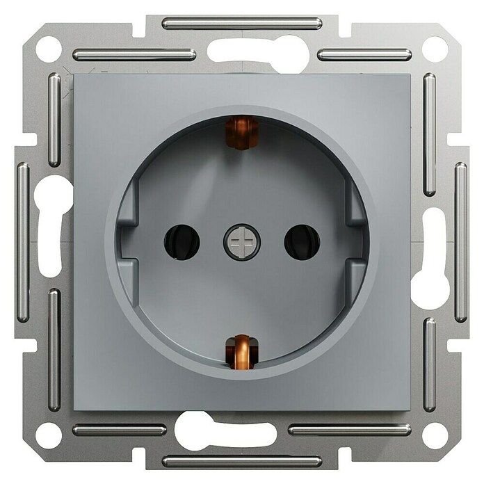 Schneider Electric Asfora Vtičnica  (Siva, Plastika) | 3211 - Markenschalter innen UP | CBCA - Markenschalter | CBC - Schalterserien | CB - Elektroinstallation | C - Elektro | BAUHAUS
