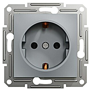 Schneider Electric Asfora Vtičnica (Siva, Plastika)