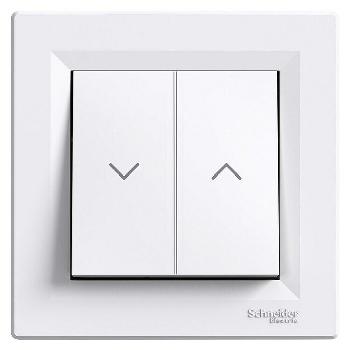 Schneider Electric Asfora Tipka za žaluzije  (Bela, Plastika, 10 A) | 3211 - Markenschalter innen UP | CBCA - Markenschalter | CBC - Schalterserien | CB - Elektroinstallation | C - Elektro | BAUHAUS