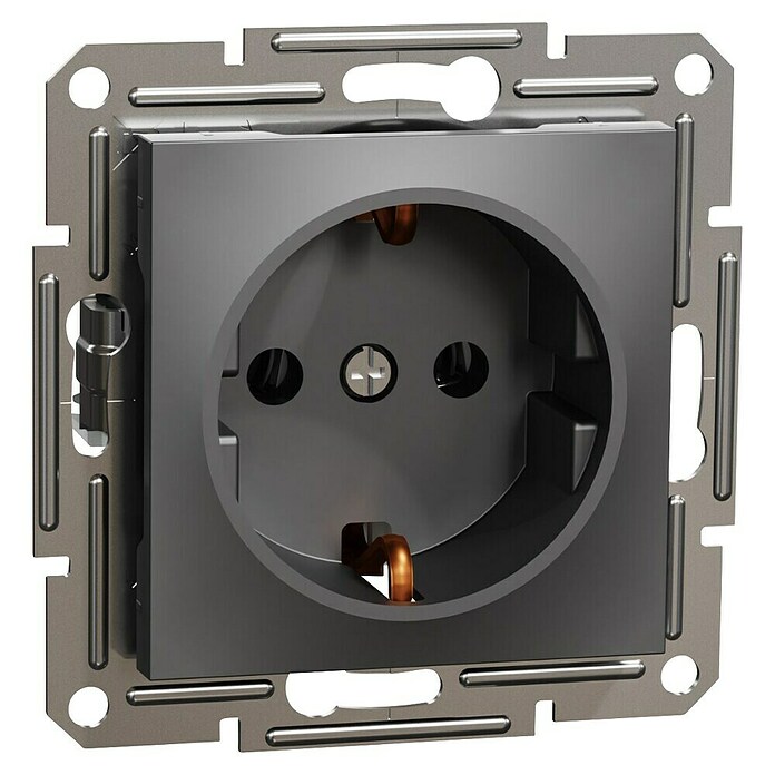 Schneider Electric Asfora Vtičnica  (Antracit, Plastika) | 3211 - Markenschalter innen UP | CBCA - Markenschalter | CBC - Schalterserien | CB - Elektroinstallation | C - Elektro | BAUHAUS