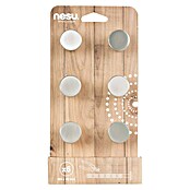 Nesu Pomo para muebles 34725 6 uds. (Ø x Al: 25 x 25 mm, Acero, Mate)