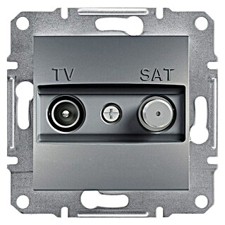 Schneider Electric Asfora Antenska vtičnica končna TV/SAT (Siva)