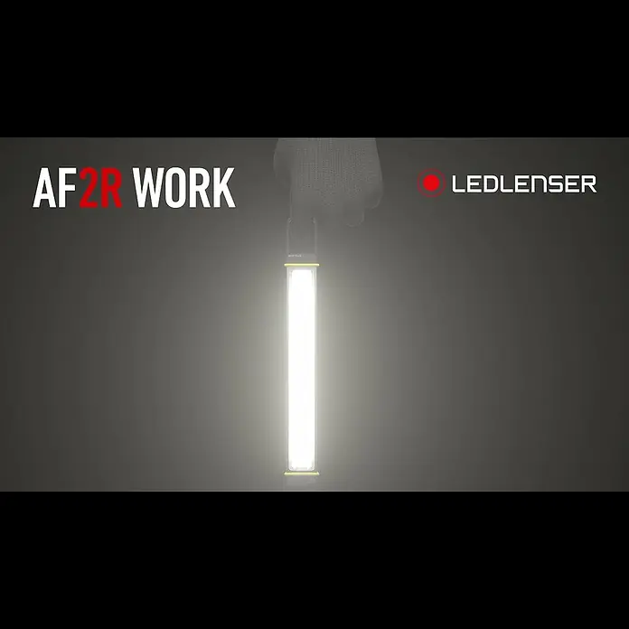 Ledlenser LED Baustrahler AF2R WORK - 1.000 lm, 6.000 K - 7.000 K, 4,6 x 3,8 x 24,8 cm, IP54 - Ledlenser AF2R Work | Kompaktes Multifunktions-Licht | Features | Deutsch