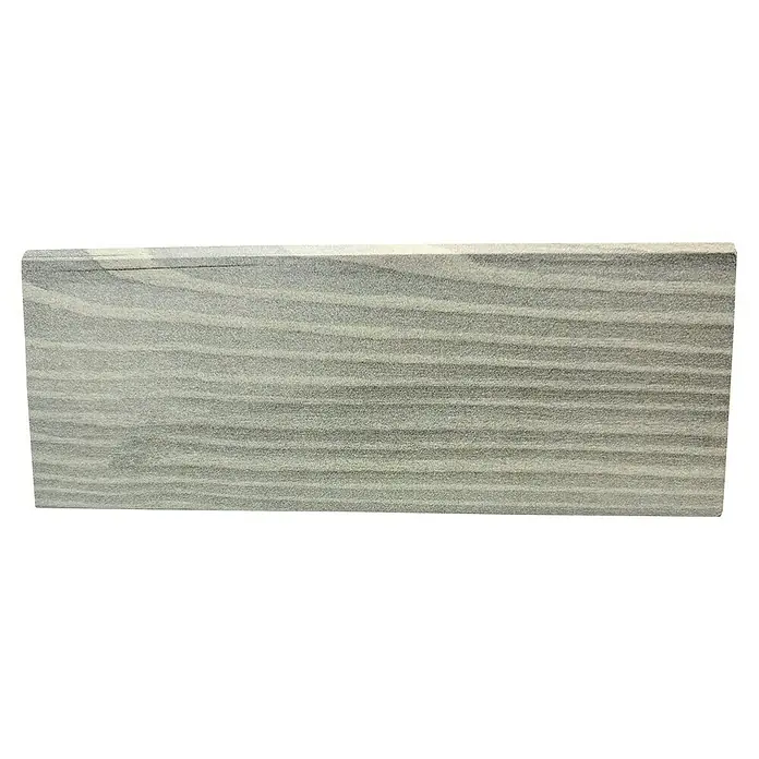 Decolife Sockelleiste - 240 cm x 15 mm x 60 mm, Oak Select, MDF, 2 Stk. - Grauer Schichtsandstein zeigt subtile horizontale Muster, ideal für elegante, natürliche Texturen in Design und Architektur.