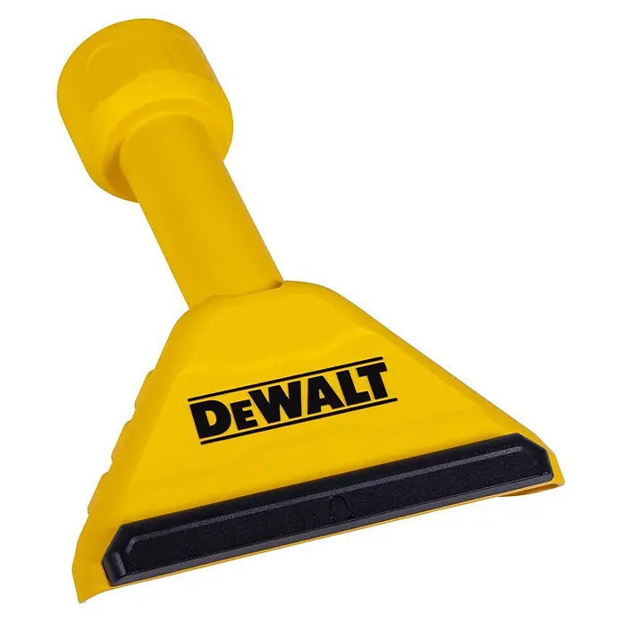 DeWalt Bodendüse DXVA00-1501E - 1 Stk. - Gelber DeWalt Farbschaber mit schwarzer Klinge, ideal für präzises Abtragen von Farbresten.