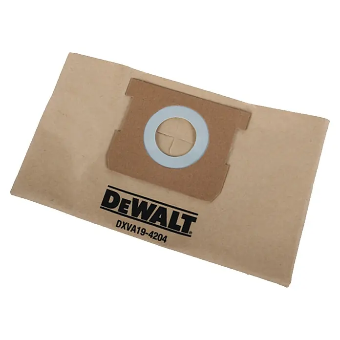 DeWalt Staubbeutel-Set DXVA19-4204 - Gesamtstückzahl: 3 Stk. - Staubsaugerbeutel von DeWalt DXVA19-4204 mit Filter, ideal für die Reinigung von Werkstätten und Baustellen, für zuverlässige Staubaufnahme.