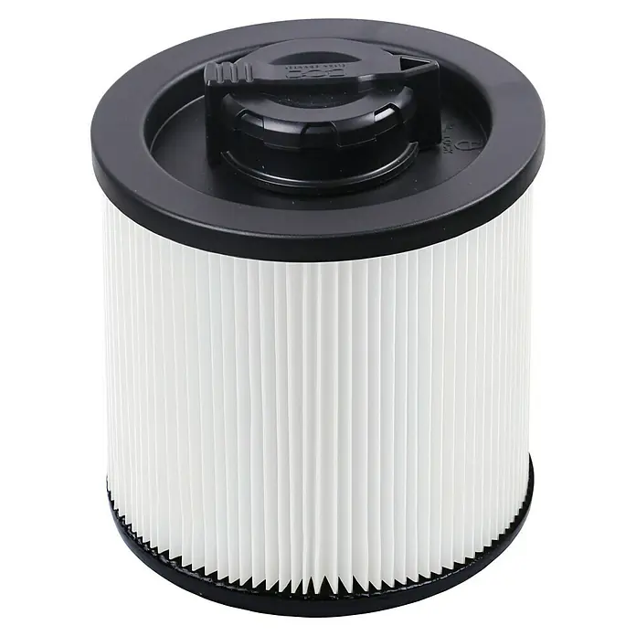 DeWalt Patronenfilter DXVC4001 - Passend für: Dewalt DXV15T, DXV20P, DXV20PTA und DXV30SAPTA, 1 Stk. - Staubsaugerfilter mit Faltenstruktur und schwarzem Kunststoffrahmen für effiziente Staubfiltration und längere Lebensdauer.