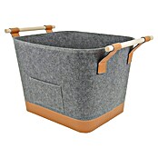 Valo Filzkorb Lysa (L x B x H: 55 x 40 x 36 cm, Grau, Braun) | BAUHAUS