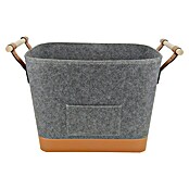 Valo Filzkorb Lysa (L x B x H: 55 x 40 x 36 cm, Grau, Braun) | BAUHAUS