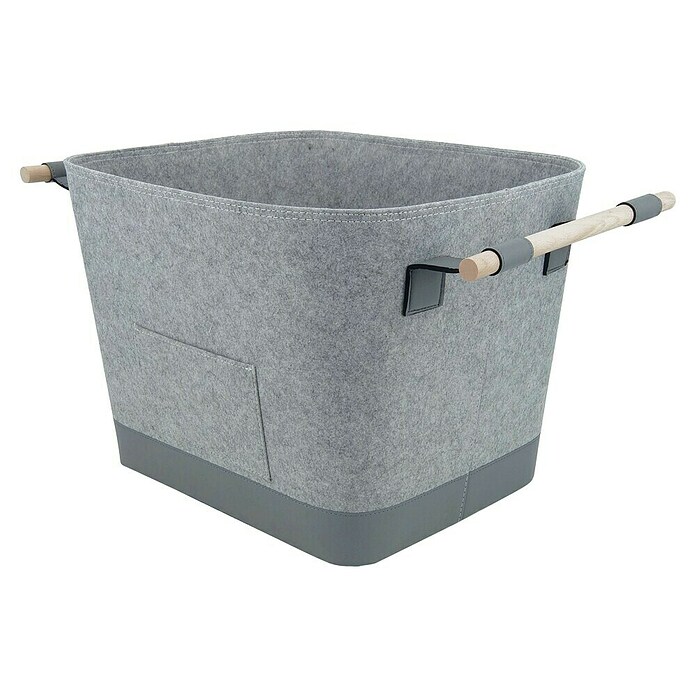 Valo Filzkorb Lysa (L x B x H: 55 x 40 x 36 cm, Hellgrau) | BAUHAUS