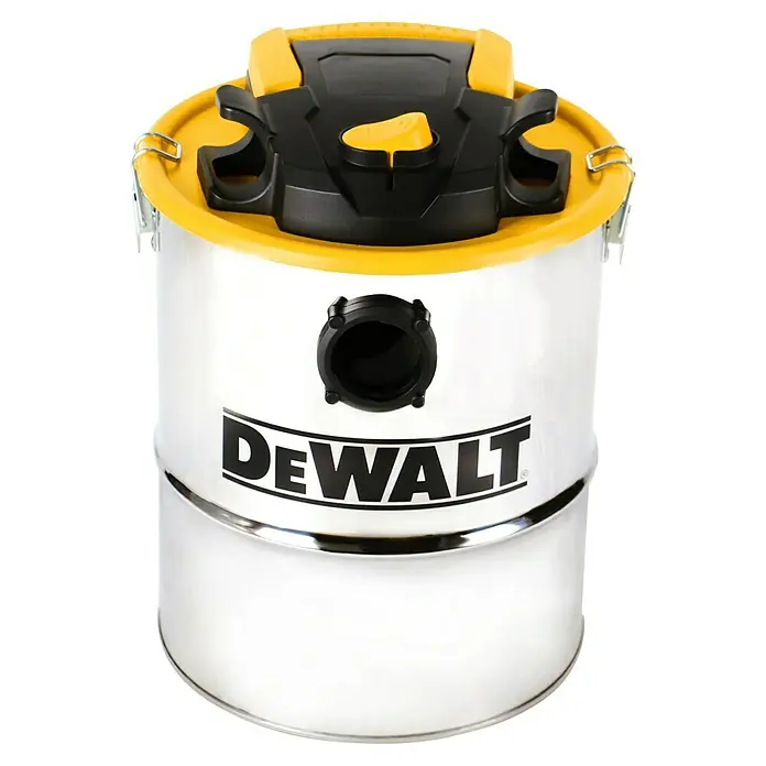 DeWalt Elektro-Aschesauger DXV15A - 600 W, Behältervolumen: 15 l, Mit Beutel - Der DeWalt Nass- und Trockensauger in Silber und Gelb ist ein robustes Gerät für verschiedenste Reinigungsaufgaben.