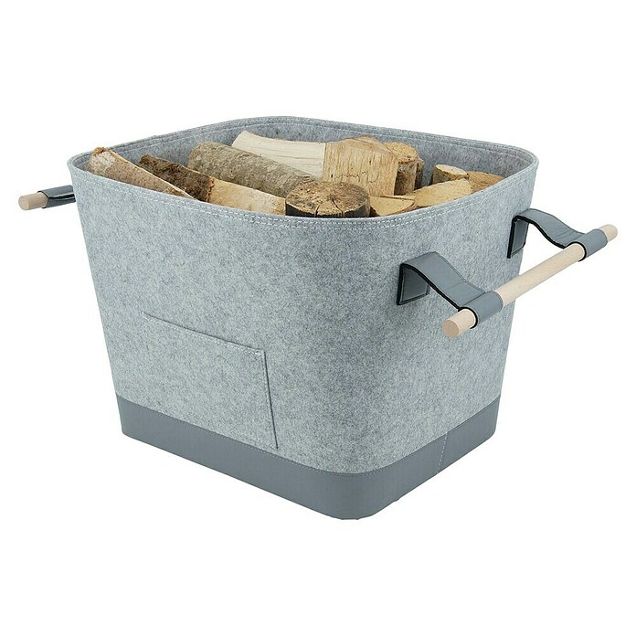Valo Filzkorb Lysa (L x B x H: 55 x 40 x 36 cm, Hellgrau) | BAUHAUS