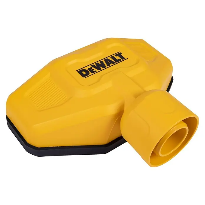 DeWalt Staubfänger DXVA00-1500E - 1 Stk. - Gelber DEWALT-Staubsaugeraufsatz, der sich ideal für die Befestigung an Elektrowerkzeugen eignet, um eine saubere Arbeitsumgebung zu gewährleisten.