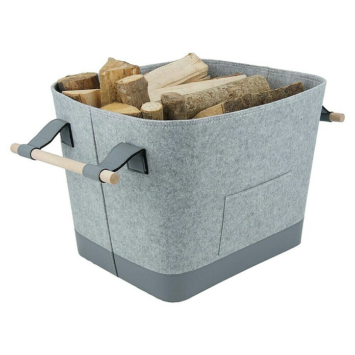 Valo Filzkorb Lysa (L x B x H: 55 x 40 x 36 cm, Hellgrau) | BAUHAUS