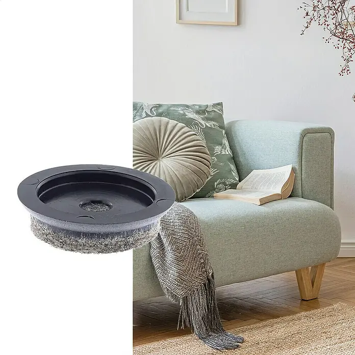 Wagner System Möbelgleiter-Set Ultrasoft Slim - Durchmesser: 30 mm, Rund, 8 Stk. - Möbelfilzgleiter mit schwarzem Gehäuse, ideal zum Schutz von Fußböden.