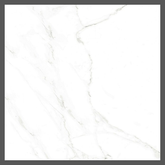 Halcón Podna pločica Naos Blanco Mate Satinado  (60,5 x 60,5 cm, Bijela, Svilenkasti sjaj) | BAUHAUS