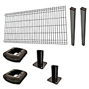 Panel de malla Eco Plus en kit (2 x 1 m, Gris, 7 pzs.) | BAUHAUS