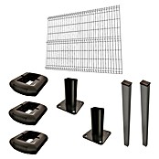 Panel de malla Eco Plus en kit (2 x 1,5 m, Gris, 8 pzs.) | BAUHAUS
