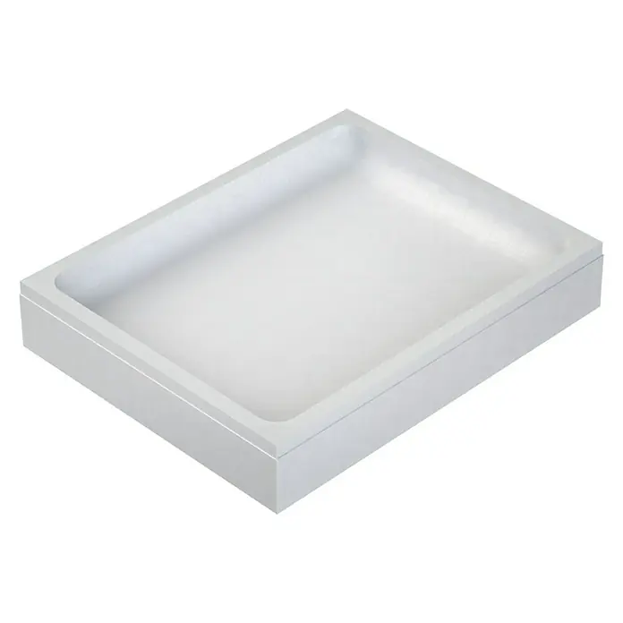 Ottofond Duschwannenträger Puerto - L x B: 97 x 87 cm, Expandiertes Polystyrol, Weiß - Elegante, rechteckige Duschwanne in Weiß. Modernes Design mit flachen Rändern, ideal für stilvolle Badezimmer.