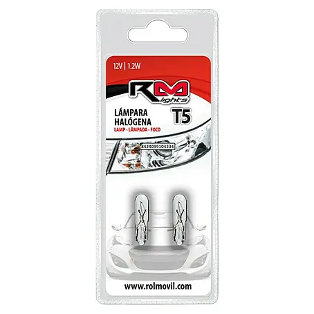 Rolmovil Lights Bombilla para faro delantero Wedge Control